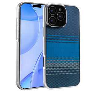 Custodia per telefono in vera fibra di aramide Kevlar <span class=keywords><strong>e</strong></span> carbonio per <span class=keywords><strong>iPhone</strong></span> 17/17 Air/17 Pro/17 Pro Max - Product Image 1