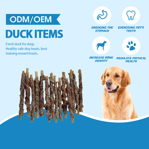 Nouveaux produits d'usine, nourriture pour chiens, bâtonnets à mâcher sucrés enveloppés de canard, friandises d'entraînement pour animaux de compagnie, viande pour chiens - Product Image 2