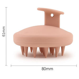Personalizar LOGOTIPO Eco Friendly Soft Silicone Head <span class=keywords><strong>Scalp</strong></span> Massager Shampoo Scrubber Hair <span class=keywords><strong>Brush</strong></span> Wash <span class=keywords><strong>Scalp</strong></span> HairBrush - Product Image 6