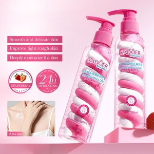 SADOER Lozione <span class=keywords><strong>Corpo</strong></span> Fragola e Marshmallow con Vitamina C per Migliorare la <span class=keywords><strong>Pelle</strong></span> <span class=keywords><strong>Secca</strong></span> e Liscia Lozione Idratante - Product Image 1