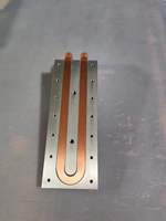Conception personnalisée de plaques de refroidissement liquide, plaques froides en aluminium avec tubes en cuivre et plaques refroidies à l'eau