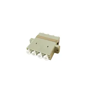 Adaptador óptico LC Adaptador de fibra óptica SM/MM Simplex/Duplex/Quad con certificado RoHS