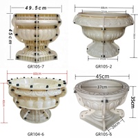 Nouveaux moules en plastique ABS pour pots de fleurs en ciment préfabriqués, grands pots ronds pour plantes, fabrication de jardinières, bonsaï
