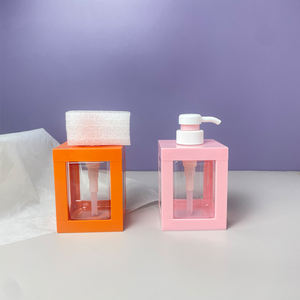 350ml 500ml Vide Rectangle En Plastique Lotion Bouteille Pompe Logo Impression Distributeur De Savon Pour Les Mains pour <span class=keywords><strong>Gel</strong></span> Douche Cosmétique Shampooing - Product Image 4