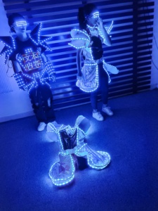 Disfraz de Robot Gigante con Luces LED, Traje de Baile Luminoso a Todo Color para Adultos, para Escenario - Product Image 3
