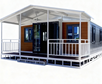 Maison de conteneur extensible moderne de 20 à 40 pieds Sinoy Maison mobile à panneau sandwich en acier 1 2 3 chambres à coucher pour bureau de salle de bain d'hôtel