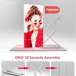 Customizable Logo LED Display Banner Stand Advertising Light Boxes for <b>Trade</b> Shows Retail <b>Shops</b> Events Easy Foldable Backlit - Product Image 3