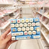 Clavier anti-stress mignon à 26 touches en ABS, style créatif, porte-clés de relaxation, petit cadeau, accessoire, best-seller transfrontalier