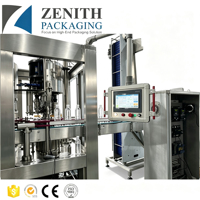Machine de remplissage d'eau en bouteille en plastique intelligente / Contrôle par écran tactile PLC / Haute productivité / Précision de remplissage de 1 mm