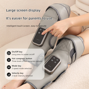 Massage des jambes à pression d'air chauffée sans fil Soulagement de la douleur Air Compression Coude Mollet Genou Masseur avec chaleur - Product Image 3