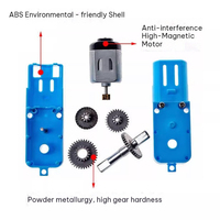 Moteur à engrenages TT130 1:90 110 tr/min, engrenages métalliques bleus, 3V 6V 12V, moteur de réduction CC à axe simple ou double pour voiture intelligente, robot, bricolage