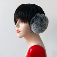Cache-oreilles chauds d'hiver pour femmes en fourrure de lapin Rex, mignons, en peluche épaisse, anti-froid, polyvalents, modèle EZ-9013, fabriqués en Chine