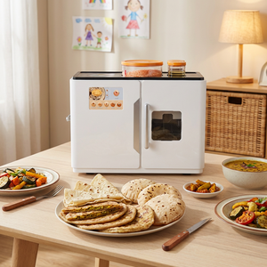 Machine à Roti Électrique Automatique, <span class=keywords><strong>Robot</strong></span> pour Chapati, Pain Plat, Tortilla, Rotti, Ata, Utilisation Domestique RM01001 - Product Image 1