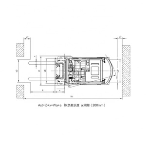 Montacargas Contrapesado Pequeño de 2.5T, Distancia Entre Ejes de 1520 mm, Alimentado por Batería de Plomo-Ácido o Eléctrica, Camión Compacto para Almacén - Product Image 6