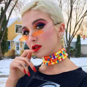 Nouvelles Lunettes de Soleil Rétro 2019 pour Femmes, Logo Personnalisé, Mignonnes, Petites, Fines, Sans Monture, Rectangulaires - Product Image 2