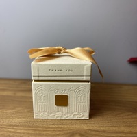 Boîte à bonbons carrée personnalisée faite à la main pour mariage, boîte cadeau vide romantique Rose Manor, emballage pour fête d'anniversaire