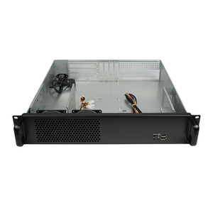 2U 19 Zoll Industrie-Servergehäuse K245F mit SGCC-Material, Unterstützung für 3,5/2,5 Zoll HDDs, 2*8025 Lüfter, 4 Full-Height-Steckplätze, auf Lager - Product Image 4