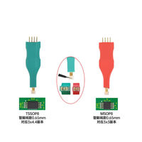 Sonda de prueba TSSOP8/MSOP8 con aguja de resorte para microchip, para descarga, grabado, lectura, escritura y prueba de programas de instrumentos automotrices