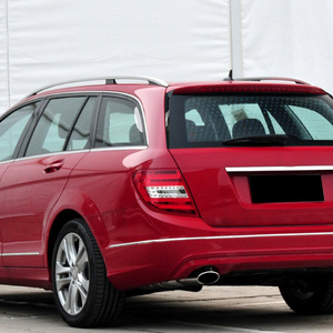 สปอยเลอร์หลังรถยนต์ Mercedes-Benz C-Class Estate สีดำ Piano Black ABS ปี 2008-2014 ทรง DUCKTAIL - Product Image 1