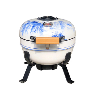 Aliker Wholesale creamic BBQ grill 12 inch mini ceramic smoker Kamado bbq Grill