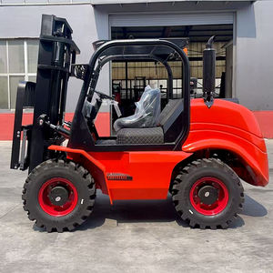 Carretilla elevadora para todo terreno y accesorios Nueva carretilla elevadora para terreno áspero alimentada por un motor diésel Carretilla elevadora diésel de <span class=keywords><strong>3</strong></span> toneladas con tracción en las 4 ruedas - Product Image 2