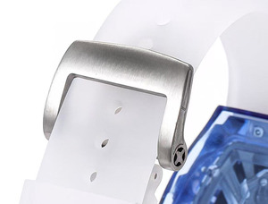 052 Blue Crystal case Unique, Trendy and Luxurious Tourbillon <b>Skeletonized</b> Movement <b>Automatic</b> Mechanical <b>Watch</b> for Men - Product Image 4