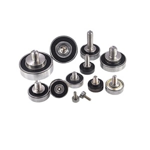 External Thread Bearings With Screw Pulleys 304 Stainless Steel <b>Track</b> Rollers Guide Wheels Linear Guides - Product Image 1