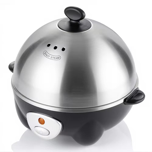Caldera para Huevos de 360W, Placa Calefactora de Acero Inoxidable, Cocina 7 Huevos con un Solo Botón, Fácil Operación - Product Image 3