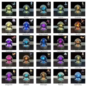 天然ガラスクォーツポーケモン球体カスタマイズされた天然ランダムミューポーケモン漫画の役割ギフト - Product Image 6