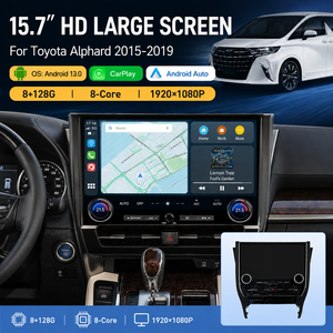 วิทยุติดรถยนต์ระบบแอนดรอยด์ XENPLUS ขนาด 15.7 นิ้ว พร้อมระบบนำทาง GPS สำหรับรถยนต์โตโยต้าอัลฟาร์ด ปี 2015-2019 ระบบแอนดรอยด์ 13 หน่วยความจำ 8+128GB 8-Core รองรับ Wireless CarPlay และ Android <span class=keywords><strong>Auto</strong></span> - Product Image 2