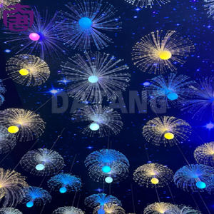 Lámpara Colgante de Fibra Óptica Dandelion Ip65 con Forma de Medusa, Lámpara de Araña Multicolor con Diseño de Flor para Fiestas en Interiores y Decoración Navideña en Exteriores - Product Image 4