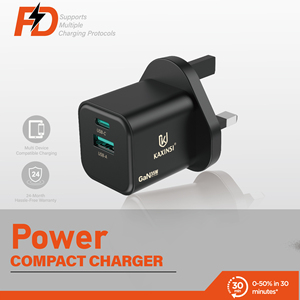 Caricabatterie UK Plug GaN 35W USB-A + C ricarica rapida per Iphone e <span class=keywords><strong>Samsung</strong></span> cellulare/<span class=keywords><strong>tablet</strong></span>/Laptop Mi-ni <span class=keywords><strong>dimensioni</strong></span> 20V Max KAXINSI KC-325 - Product Image 2