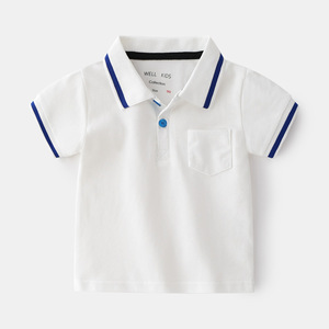 Polo à manches courtes pour garçons, tendance urbaine, style décontracté, pour l'extérieur et la maison - Product Image 5