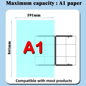 Hiện đại 40 đơn vị sơn dầu giấy hình ảnh khô giá hai mặt dây kim loại hiển thị đứng cho nghệ thuật lớp học lưu trữ Tạp Chí - Product Image 5