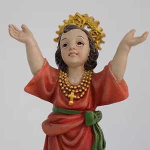 Figurine de la nativité moules en résine sainte statue d'enfant divin religieux infantile jésus de <span class=keywords><strong>prague</strong></span> sculpture pour les fournitures de <span class=keywords><strong>vacances</strong></span> de noël - Product Image 2