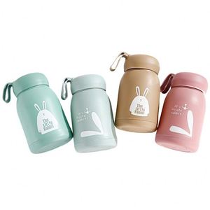 Colorido al por mayor Precio bajo barato 350ml Estilo largo Hello Master Holy Creative Botella de agua de vidrio esmerilado - Product Image 1
