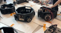 Châssis de robot à roues omnidirectionnelles, suspension indépendante à quatre roues, charge utile 100 kg, 48 V 45 Ah, robots humanoïdes