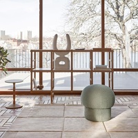 Pouf sphérique moderne en tissu éponge doux et coloré SPARKLE – Tabouret de repos, tabouret à chaussures, tabouret de loisirs réglable pour chambre et hôtel – Vente en gros