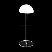 Support de perruque en acrylique transparent avec plateau en mousse pour mannequin trépied Judaica, cadeau juif