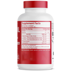 Venta al por mayor de aceite de <span class=keywords><strong>krill</strong></span> antártico Softgel <span class=keywords><strong>1000</strong></span> <span class=keywords><strong>Mg</strong></span>, astaxantina Epa Dha y fosfolípidos 120 Softgels - Product Image 2