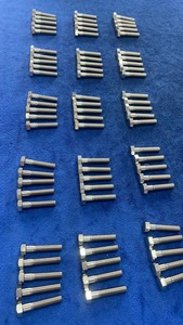 M8 * 40 GB/t5783 Titanium gr.<span class=keywords><strong>5</strong></span> Hex bu lông <span class=keywords><strong>1</strong></span>/2 inch <span class=keywords><strong>x</strong></span> 13tpi x35mm dài Duplex 2205 không gỉ Hex bu lông & 2 Hex Nut + <span class=keywords><strong>1</strong></span> máy giặt - Product Image 6