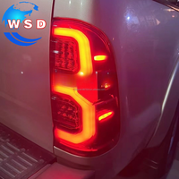 2pcs ABS Fumée Noir LED Tial Lights Feu Arrière de Voiture pour TOYOTA HILUX VIGO 2008-2012 Autres Accessoires Extérieurs