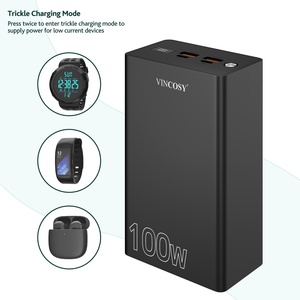 Batteries externes OEM/ODM ultra-minces 20000 mAh à charge rapide PD 100W, chargeur portable pour téléphone et ordinateur portable - Product Image 6