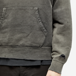 Vente en gros Sweat à capuche pour homme Poids lourd Surdimensionné Streetwear Pull vintage délavé à l'acide Sweat à capuche court en détresse pour homme - Product Image 2
