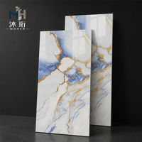 Carreaux de sol en porcelaine entièrement émaillés de 600x1200 mm, découpe de précision, antidérapants, aspect marbre veiné or bronze, pour projets commerciaux