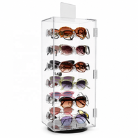 Support de Présentation Rotatif Verrouillable en Acrylique Écologique pour Lunettes de Soleil, Organisateur de Rangement pour Lunettes, Vente Directe Usine