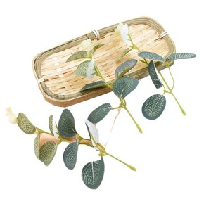 Ripples Of Flowers <b>Artificial</b> Eucalyptus Leaves Green With <b>Stem</b> Silk Flower Wedding Home Decorations - Product Image 5