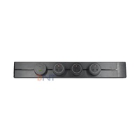 Nouvelle Conception Prise Murale/de Table Pratique à 3 Sorties 13A en Alliage d'Aluminium Noir avec Ports USB-C Amovibles