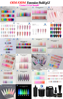 Nouvelle arrivée OEM Gel de construction pour ongles rose clair auto-nivelant Gel liquide pour la construction des ongles Collection de polygels Logo personnalisé