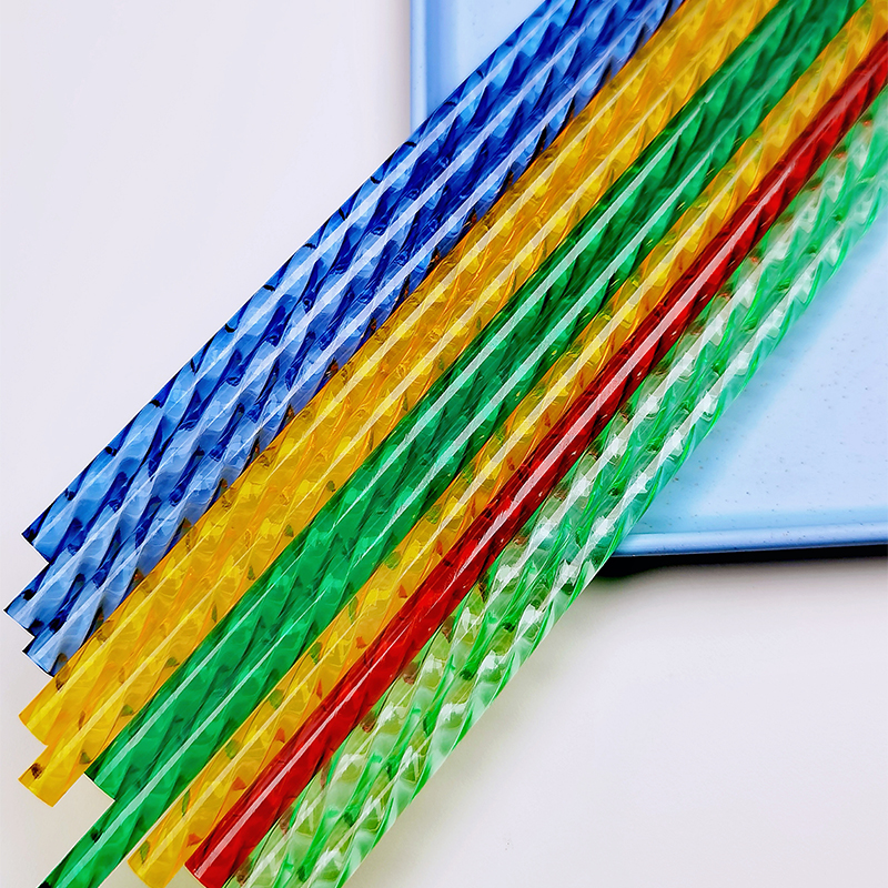 9-inch Or 11-inch Clear Swirl Reusable Straws – BPA Free, Dishwasher Safe (Pack Of 9 Or 11)